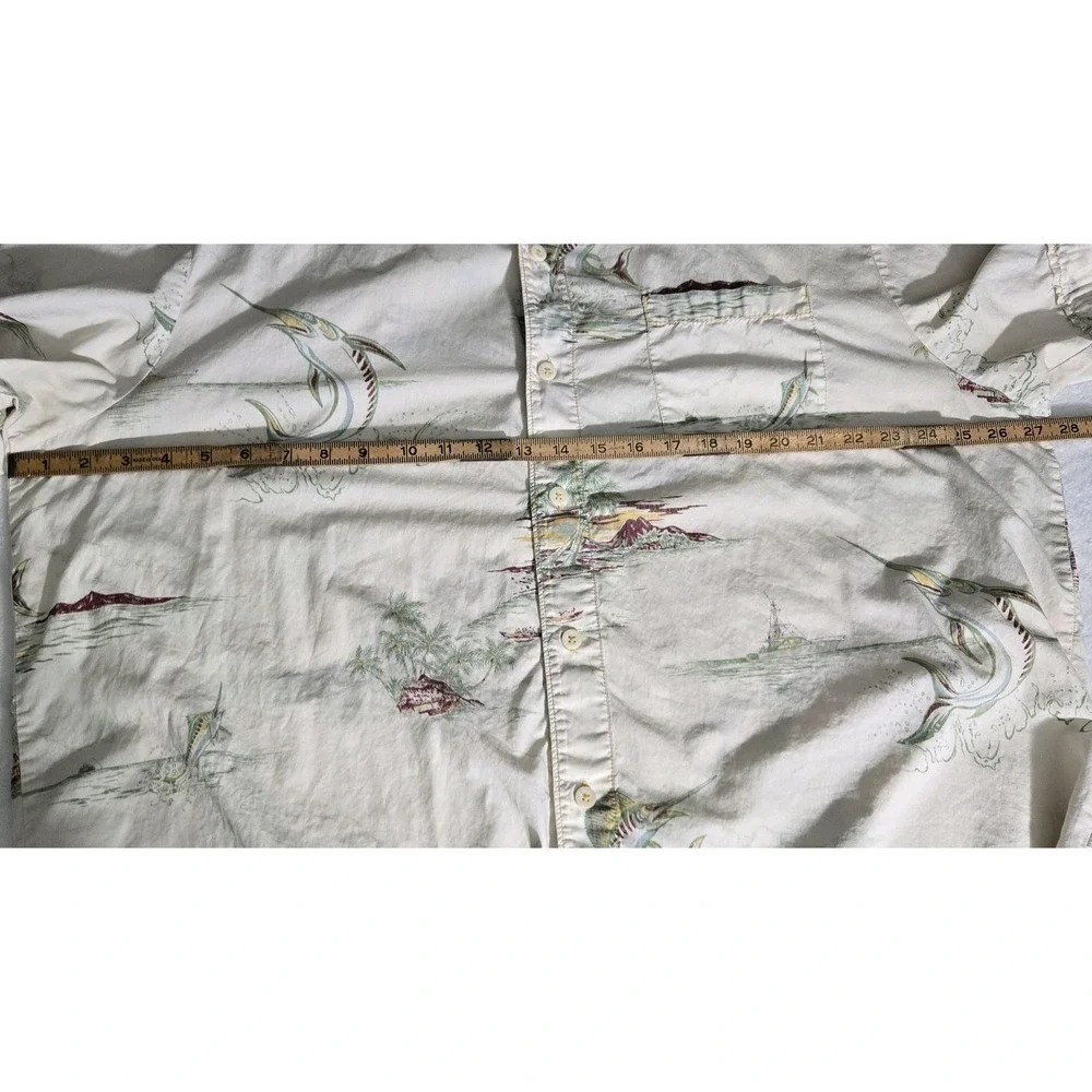 Tommy Bahama Jeans Marlin/island ShortSleeve Button Down Hawaiian Shirt Size XXL